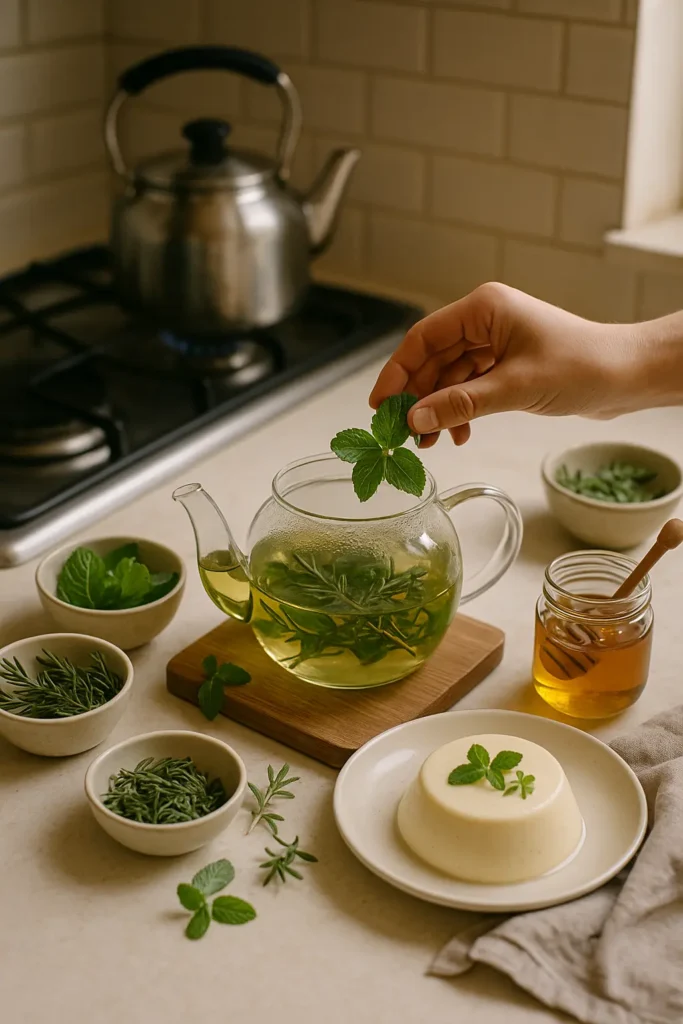 Use mint and other herbs