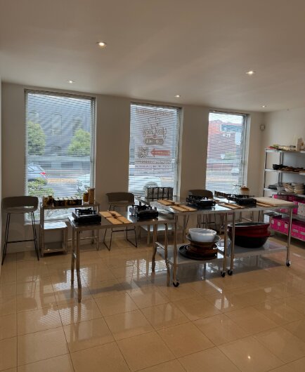 The new Curzon Street kitchen classroom taking shape