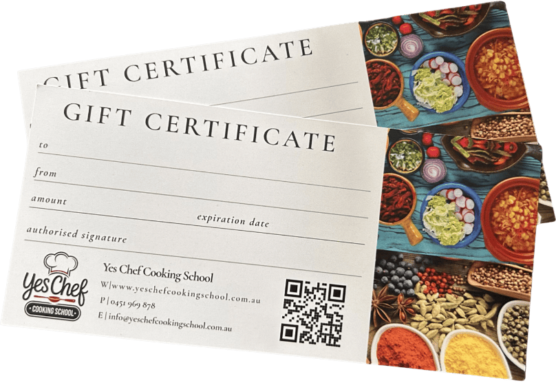Yes Chef Cooking School gift voucher
